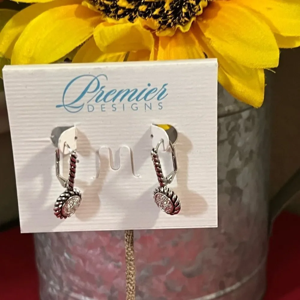 Premier Designs Mattie Silver Earrings #PDER1